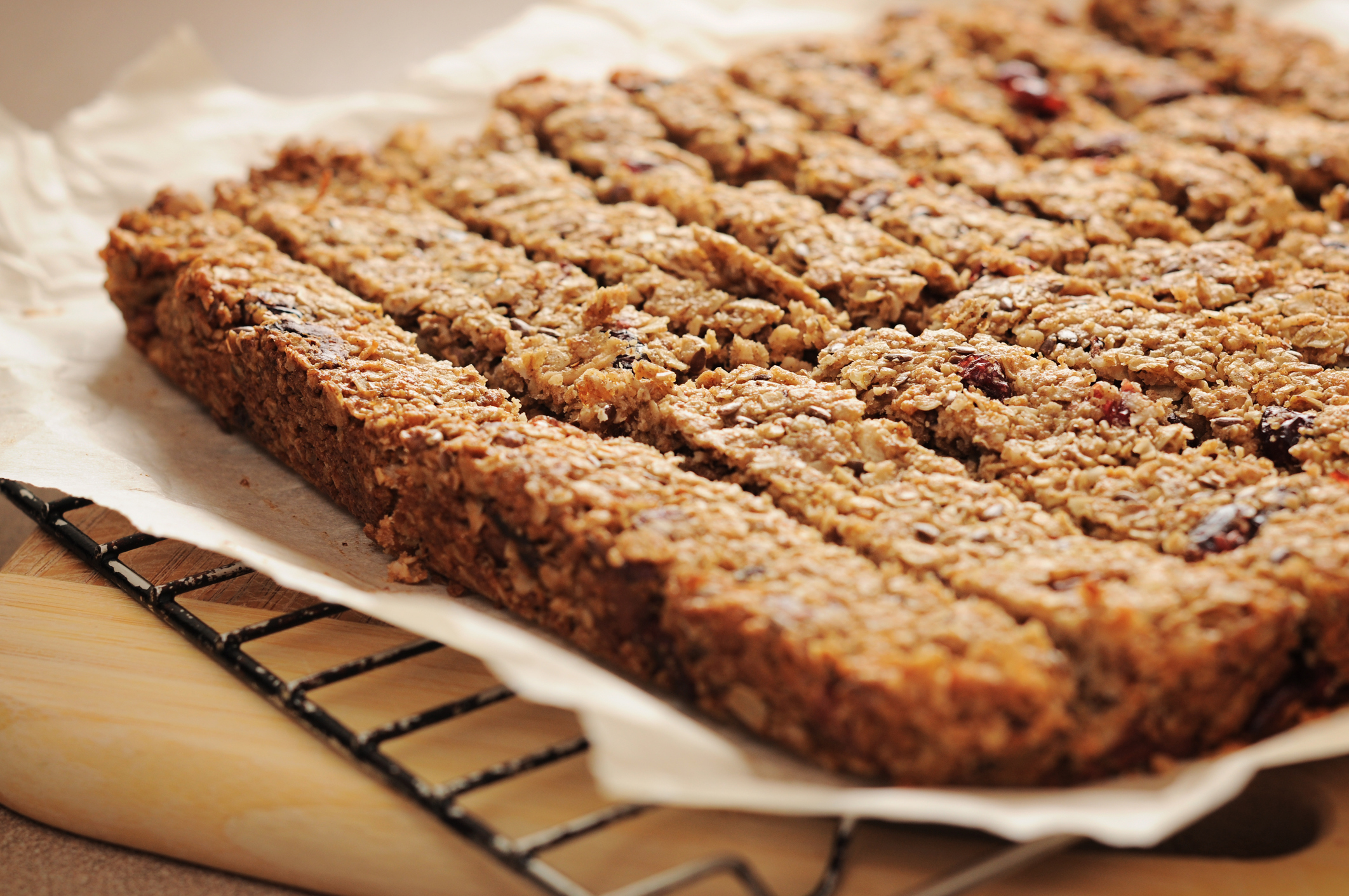 Homemade granola bars