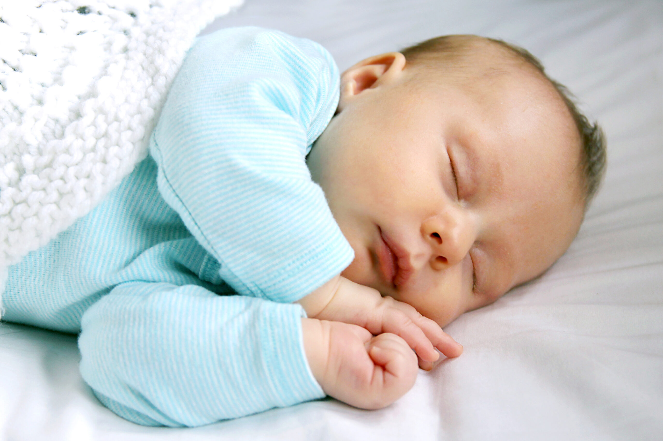 Peaceful Sleeping Newborn Infant