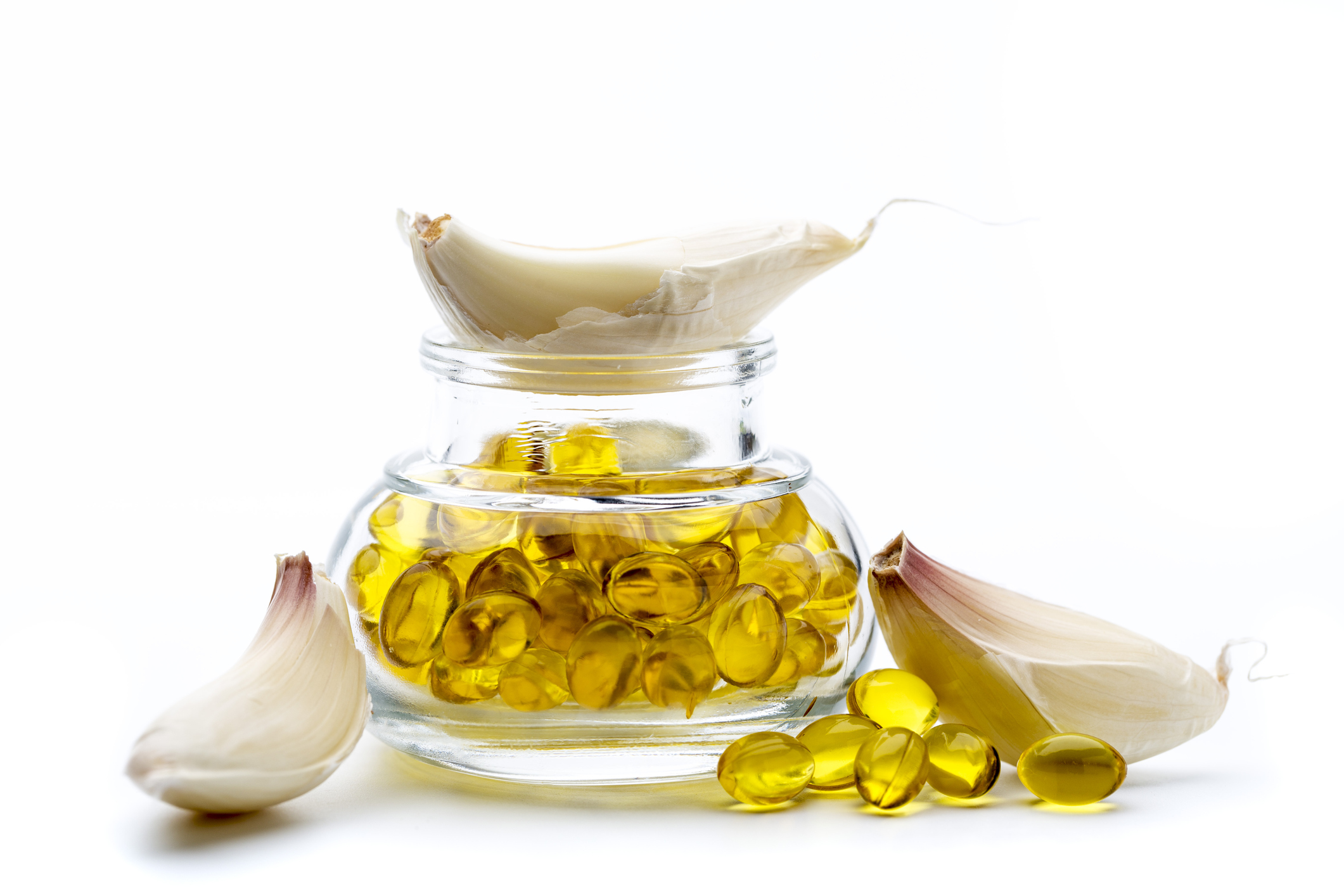 Garlic softgels dietary supplement