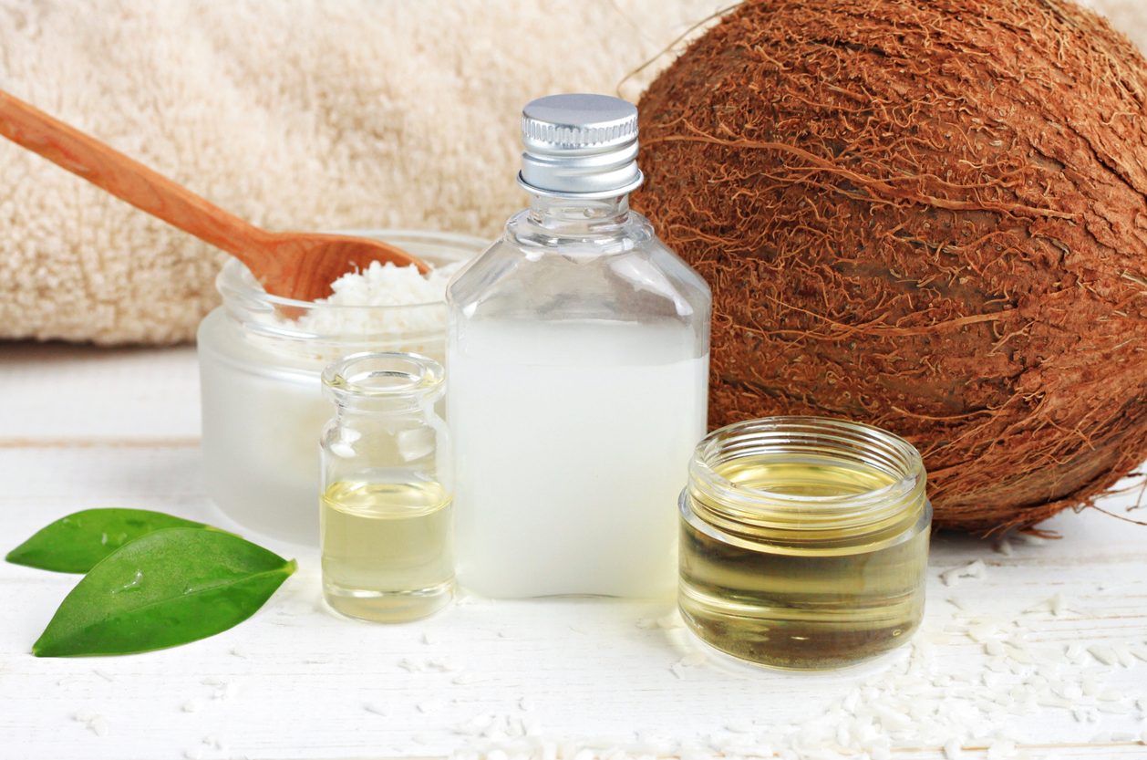 Coconut oil products cosmetic use.