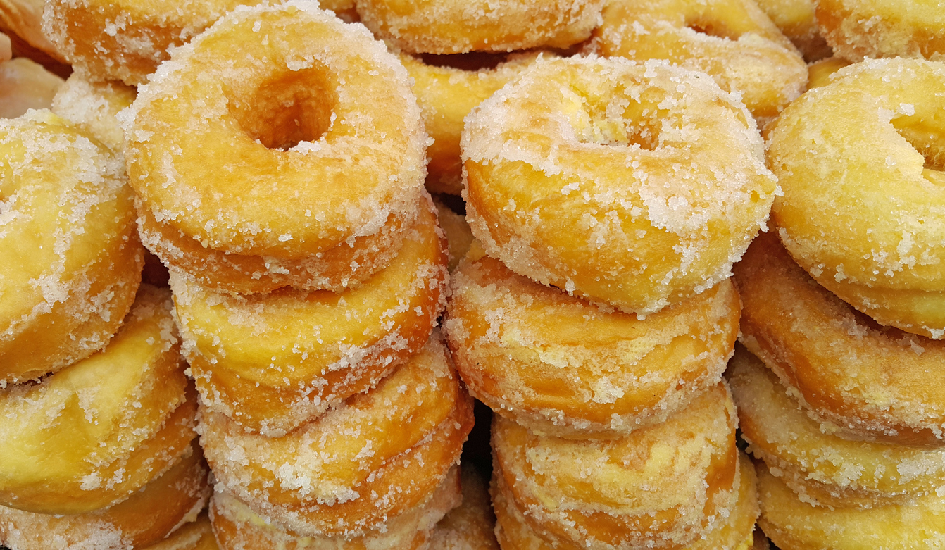 donuts at street food in Thailand