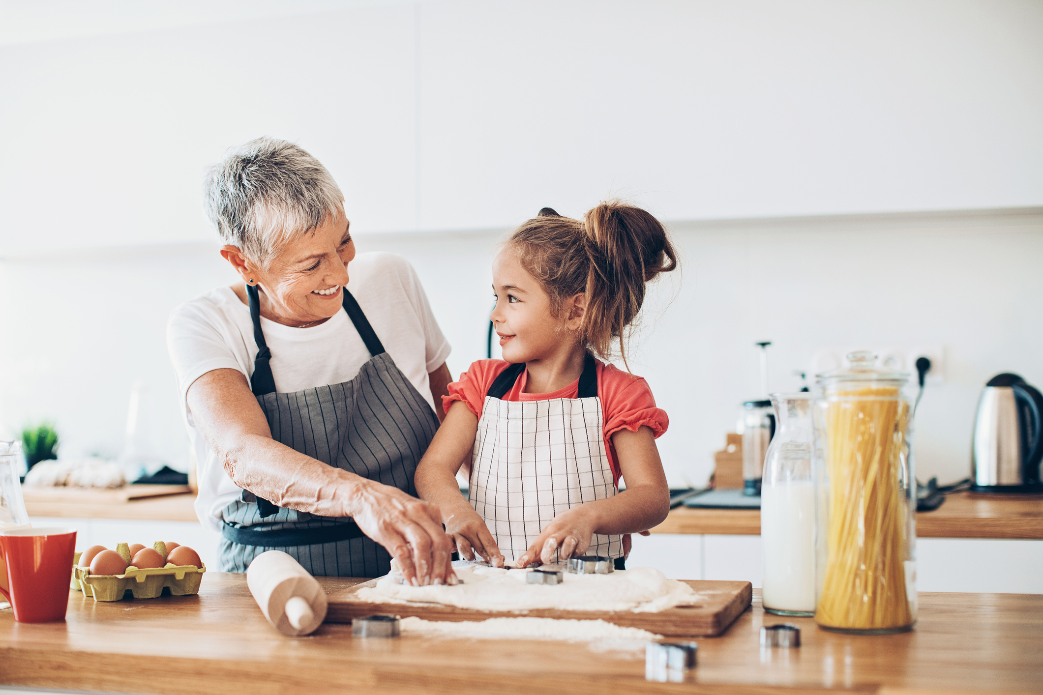 Making cookies with grandma