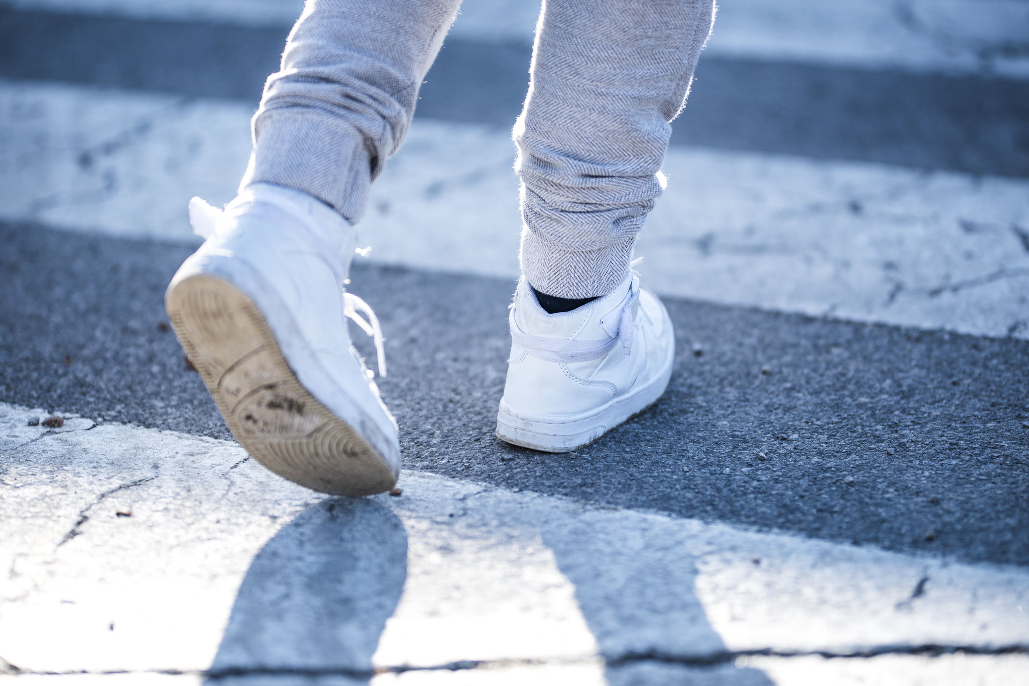 Child crossing the street