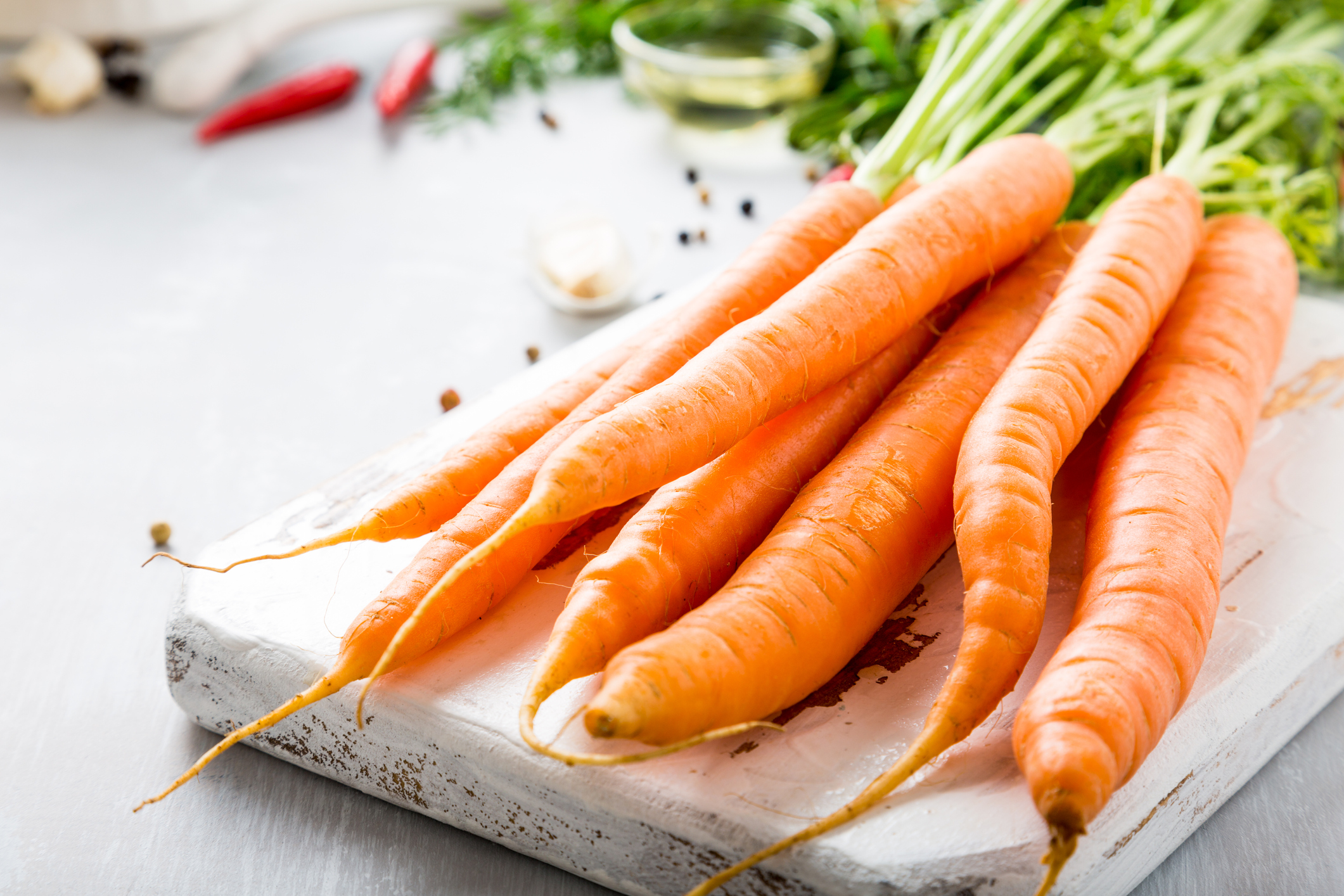 Ingredients for carrot soup