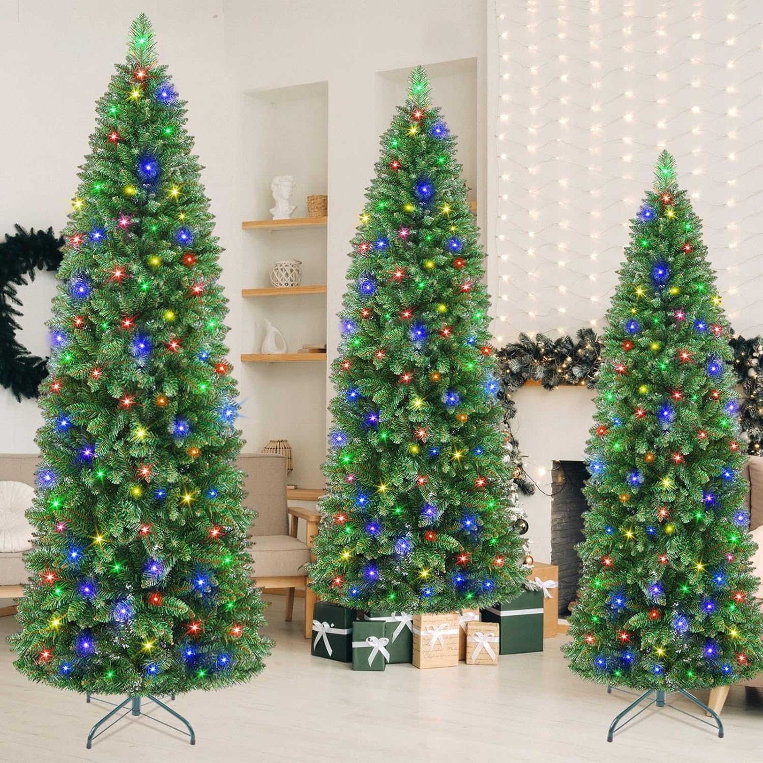 Multiple Christmas trees