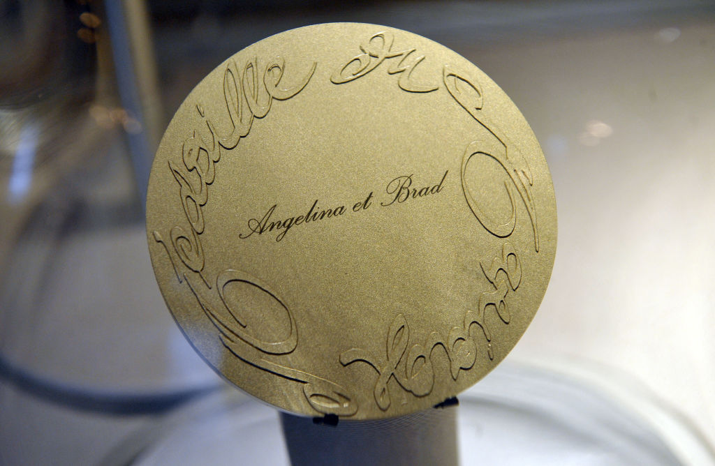 Angelina Jolie and Brad Pitt wedding medal