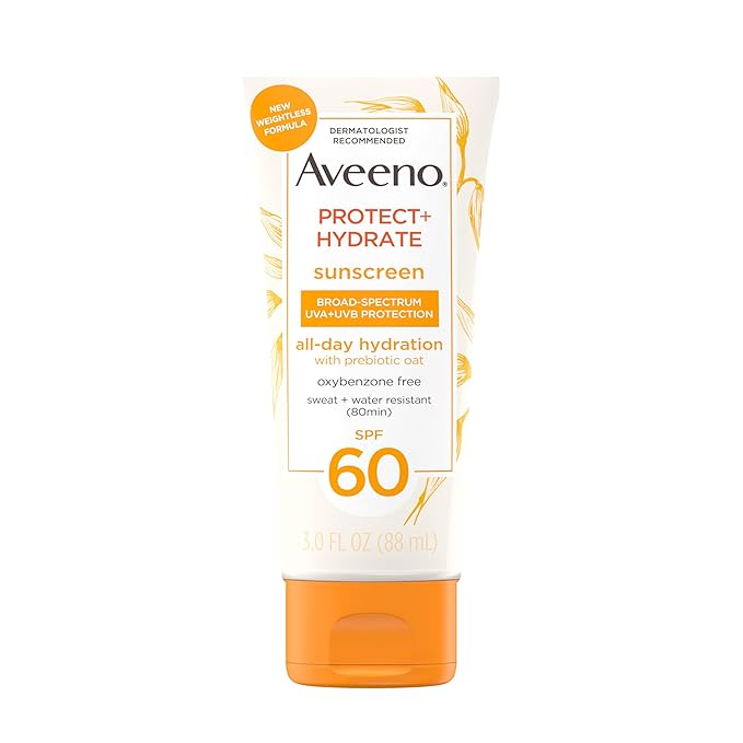 Aveeno Protect + Hydrate Moisturizing Body Sunscreen Lotion with Broad Spectrum SPF 60