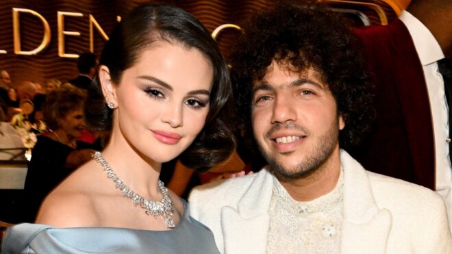 Selena Gomez, Benny Blanco at the golden globes 2025