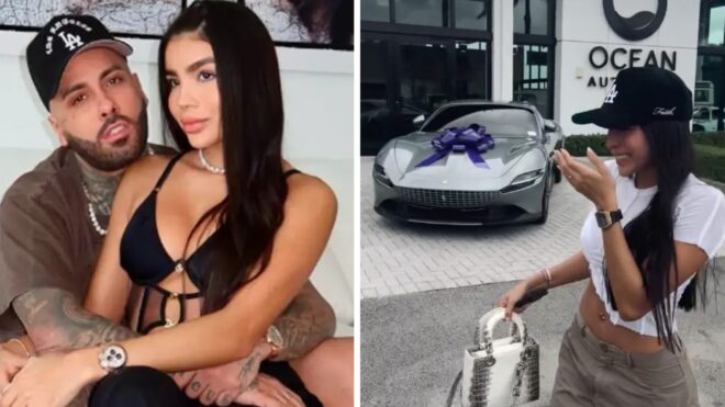 Nicky Jam hace llorar a su esposa al regalarle un costo Ferrari de 250 mil dólares