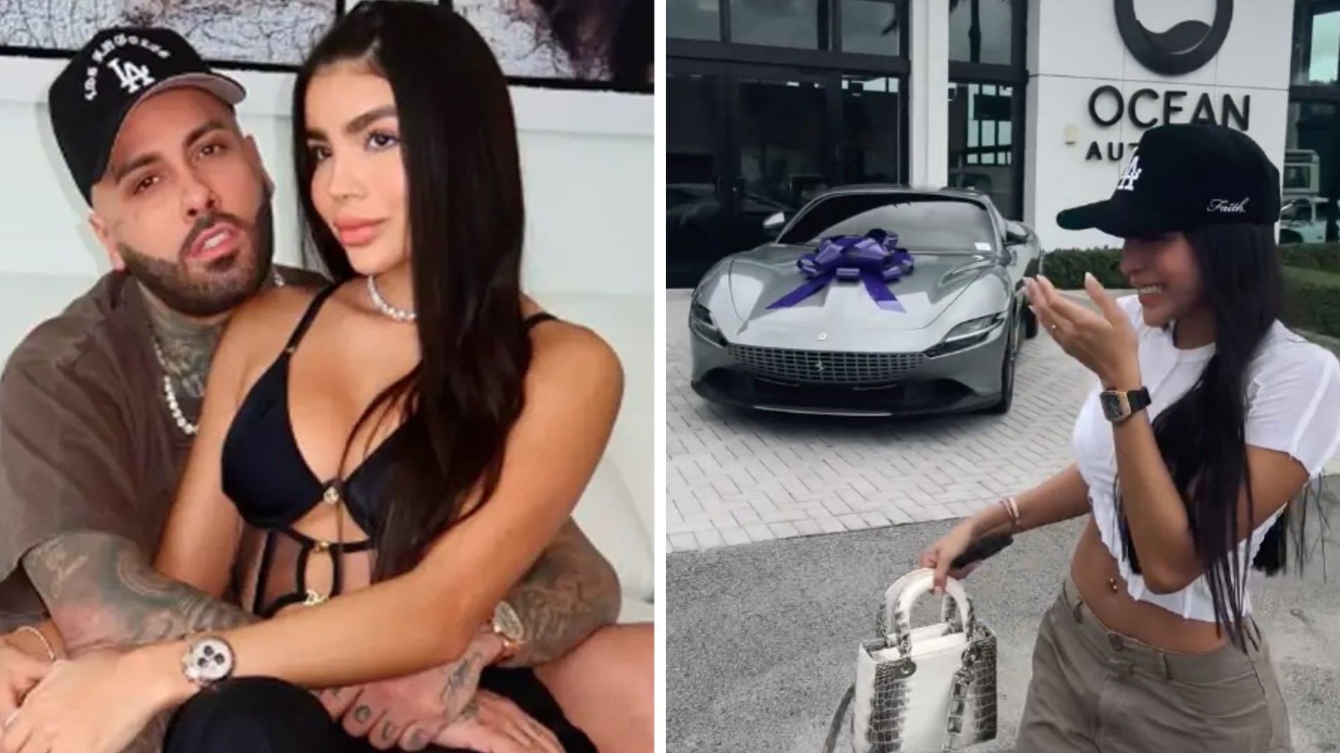 Nicky Jam hace llorar a su esposa al regalarle un costo Ferrari de 250 mil dólares