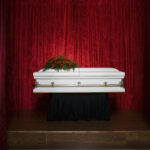 Coffin on stage