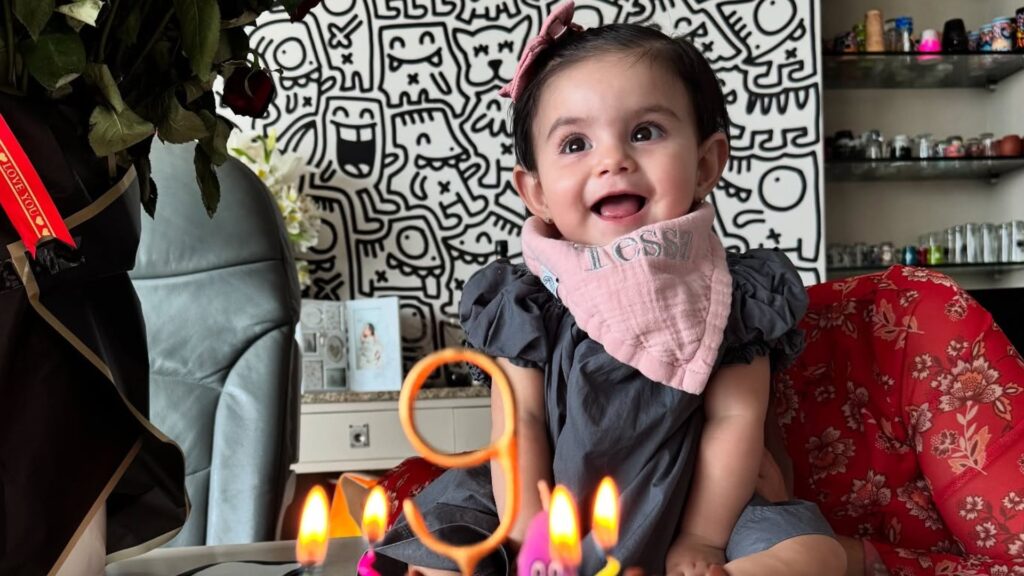Tessa, la hija de José Eduardo Derbez, celebró 9 meses de nacida con tiernas fotos