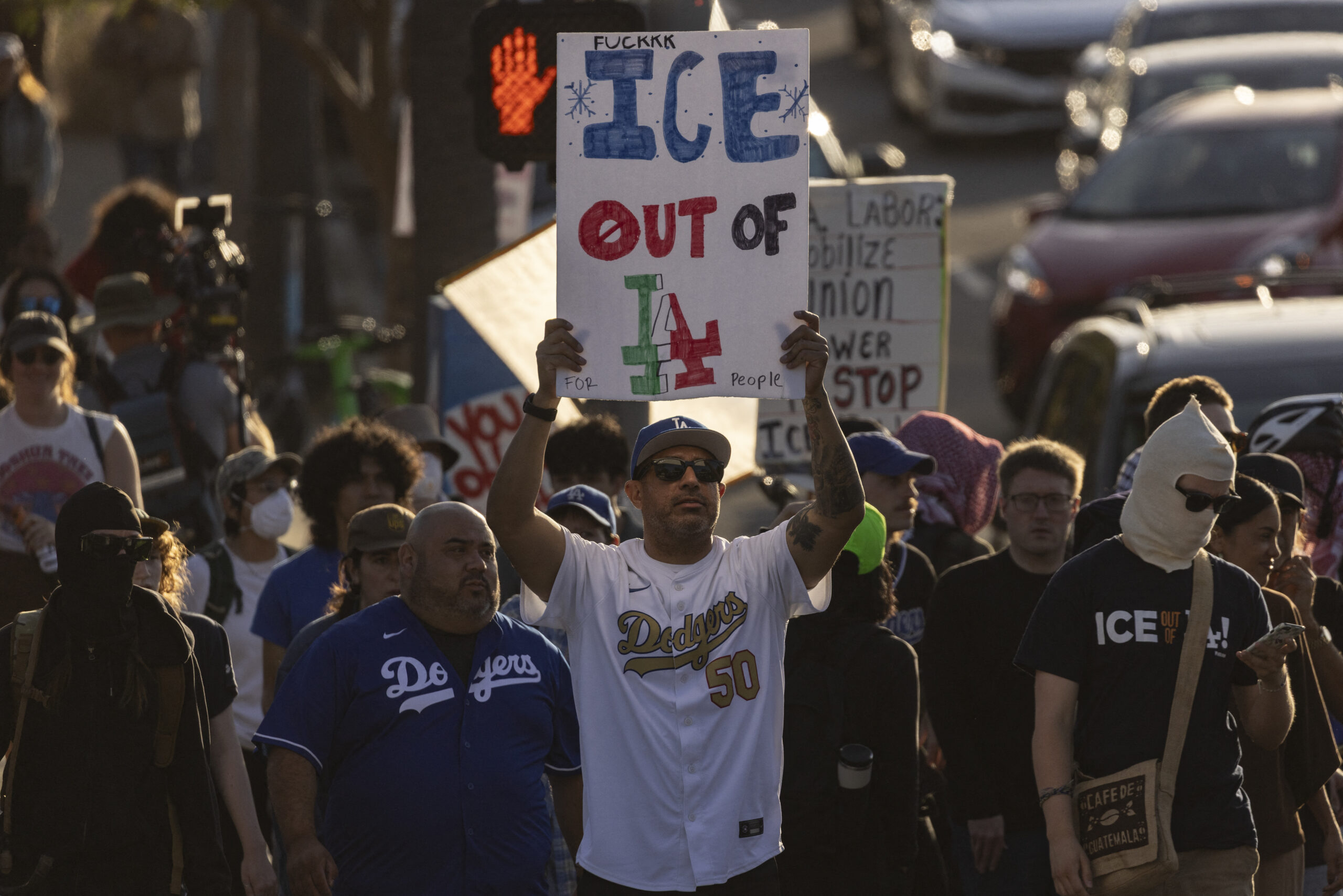 US-POLITICS-IMMIGRATION-BASEBALL-DODGERS