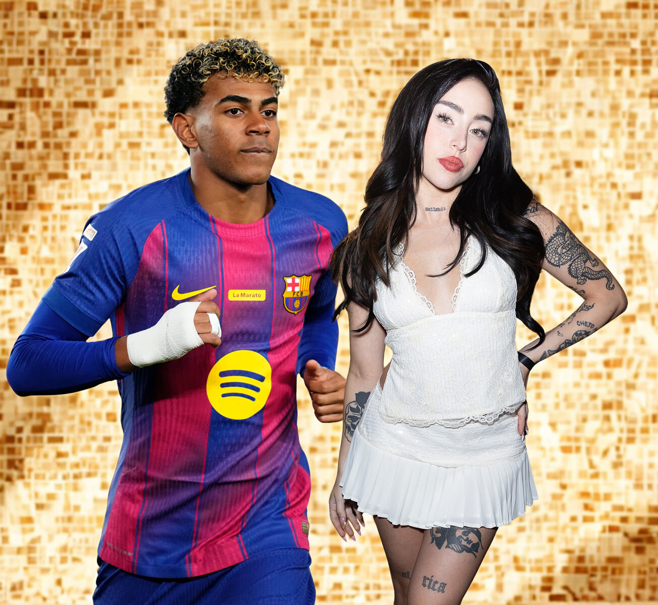 Lamine Yamal y Nicki Nicole