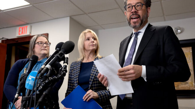 Columbia Heights School Board Chair Mary Granlund and Superintendent Zena Stenvik l