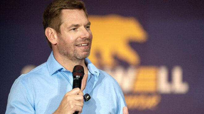 California gubernatorial candidate Eric Swalwell