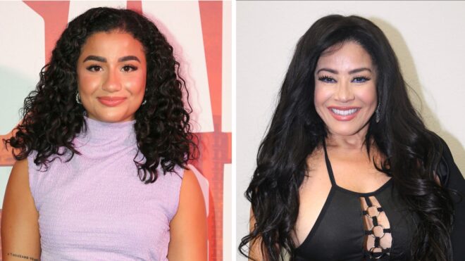 Carolina Sandoval y su hija